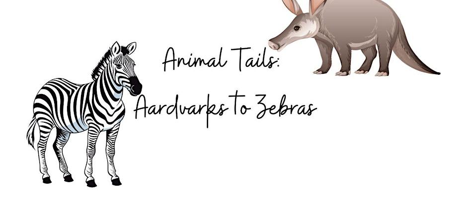 Aardvark and zebra illustration